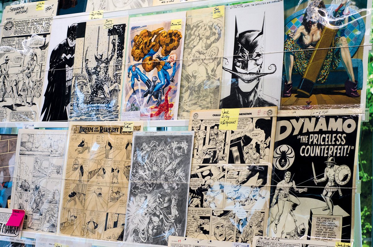 Comic art for sale at the Lake Como festival
Courtesy Lake Como Comic Art Festival
