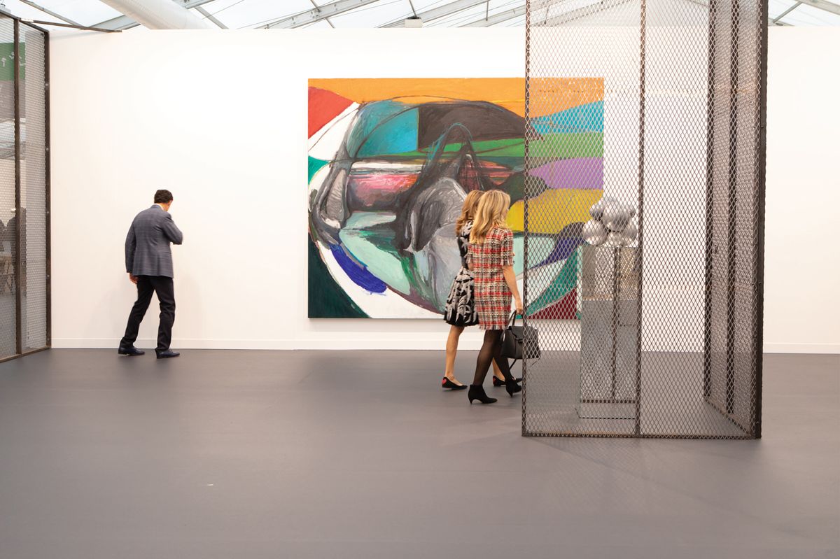 White Cube has dedicated its Frieze London stand to the Chinese artist Liu Wei © David Owens/The Art Newspaper