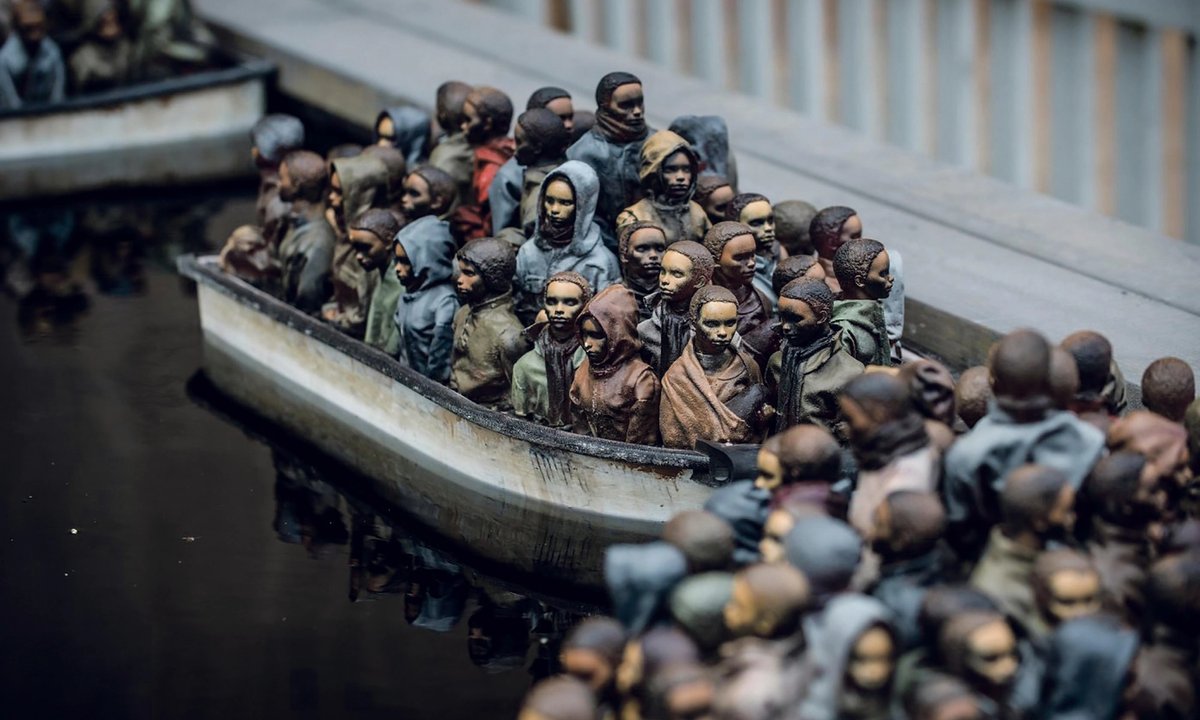 Proceeds from sale of Banksy sculpture will assist refugees Proceeds from sale of Banksy sculpture will assist refugees