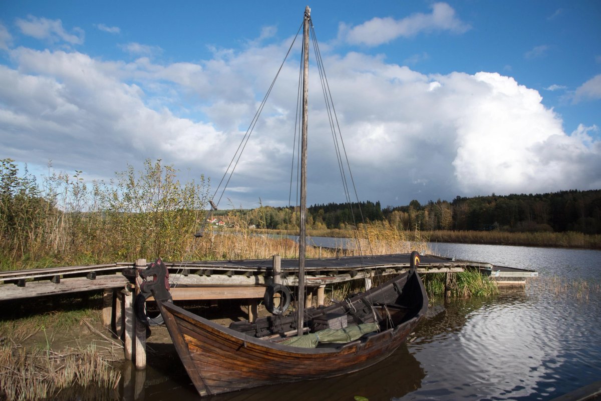 Vikingaleden's 17.5m replica warship has sailed on the North Sea, the Baltic Sea and even across the Atlantic
Photo: Roland Knauer; Courtesy Alamy
