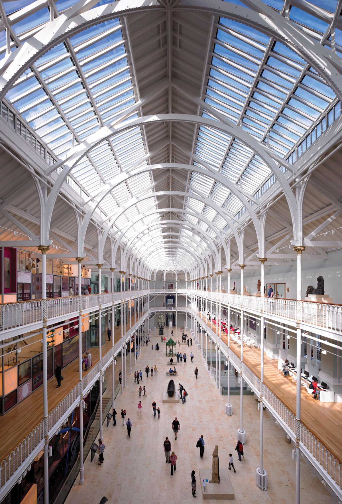 The National Museum of Scotland's dramatic Grand Gallery, designed by Francis Fowke in the 19th century © Andrew Lee; courtesy of the National Museum of Scotland