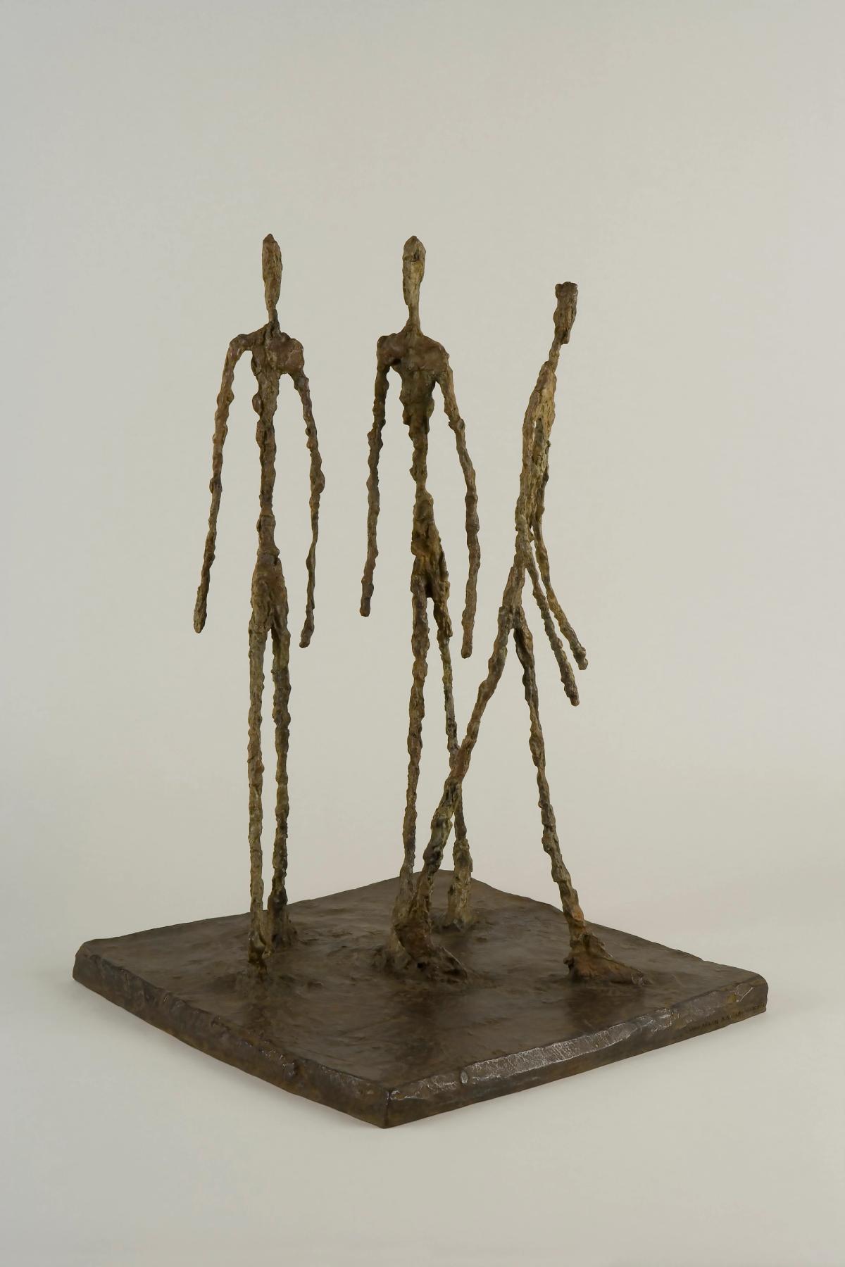 Alberto Giacometti's Trois hommes qui marchent (1948) is one of the works in the 10,000-strong collection of the new museum on the artist Fondation Giacometti; © Succession Alberto Giacometti / Adagp; Paris 2026