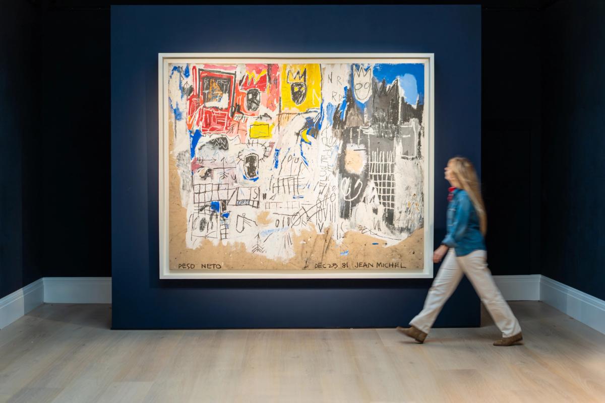 Jean-Michel Basquiat's Crowns (Peso Neto) (1981) Courtesy Sotheby's