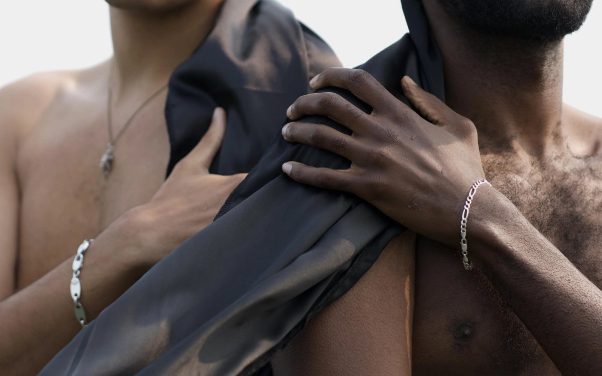 Esmaa Mohamoud, The Brotherhood FUBU (For Us By Us) (2020), production detail, mural Courtesy of Georgia Scherman Projects