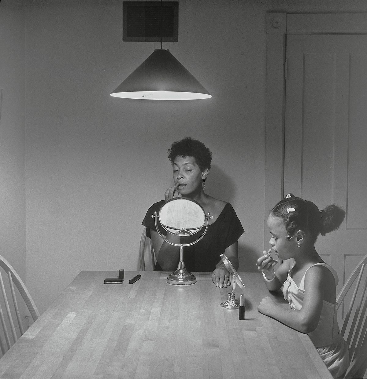 Untitled (Woman and Daughter with Makeup) (1990) by Carrie Mae Weems, one of six artists nominated for the Artes Mundi 9 prize © Carrie Mae Weems and Jack Shainman Gallery
