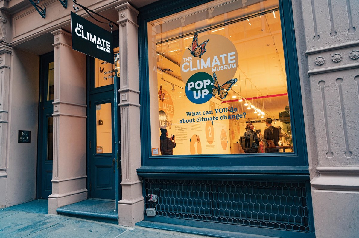 The Climate Museum's pop-up space in Manhattan © Sari Goodfriend 2022