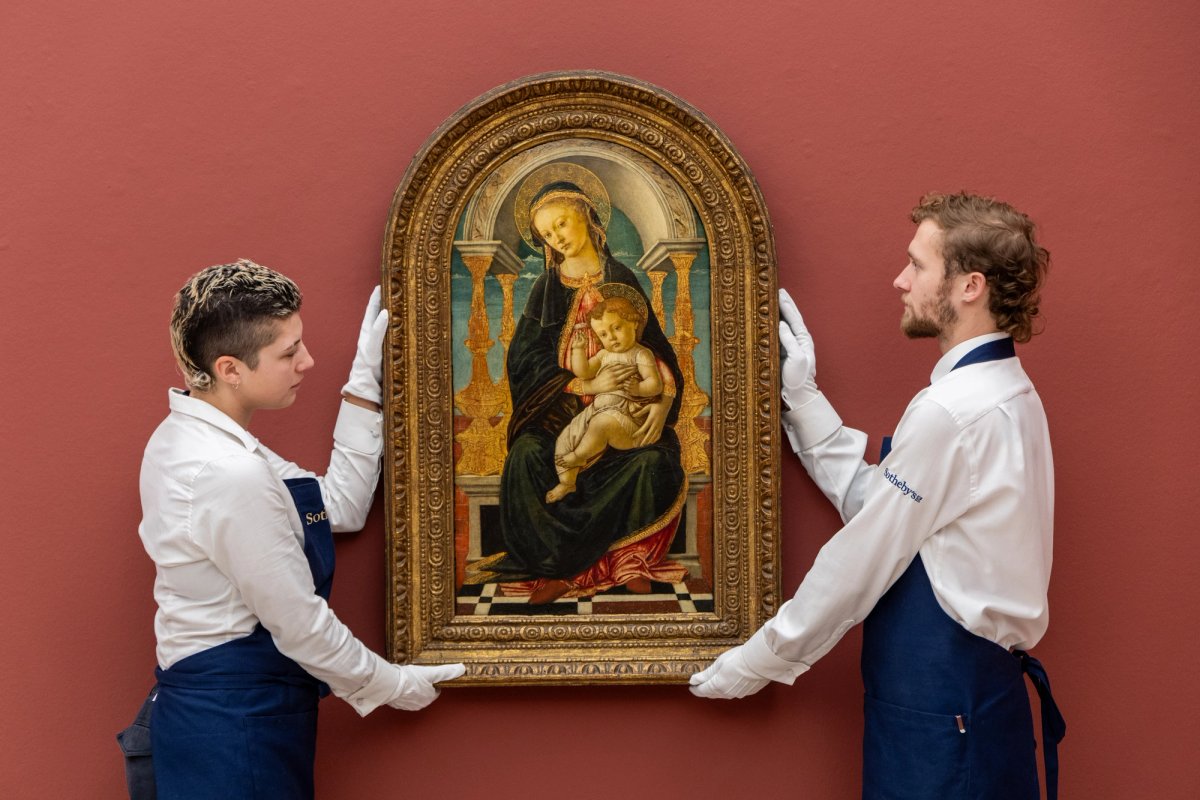 The Virgin and Child enthroned by Botticellli
Courtesy of Sotheby's