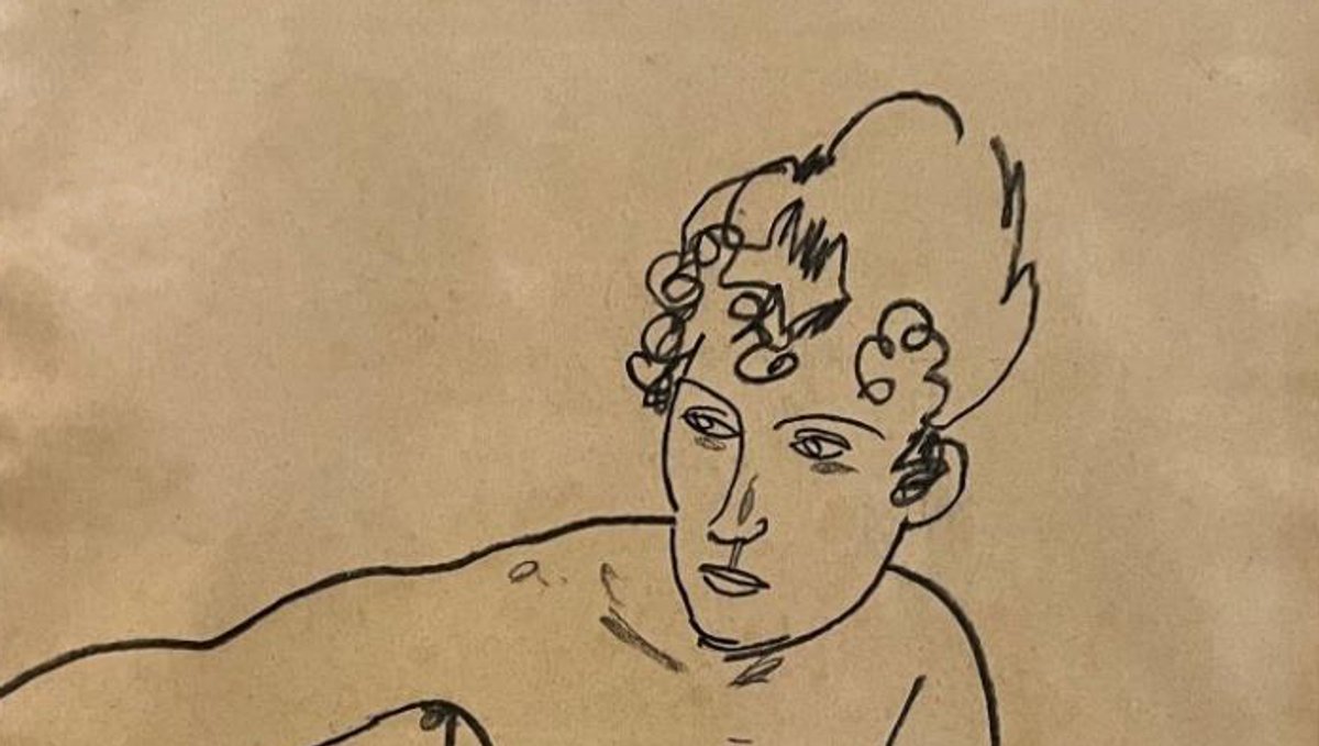 Detail of Egon Schiele's Seated Nude Woman (1918) Photo: Courtesy the Manhattan District Attorney's Office