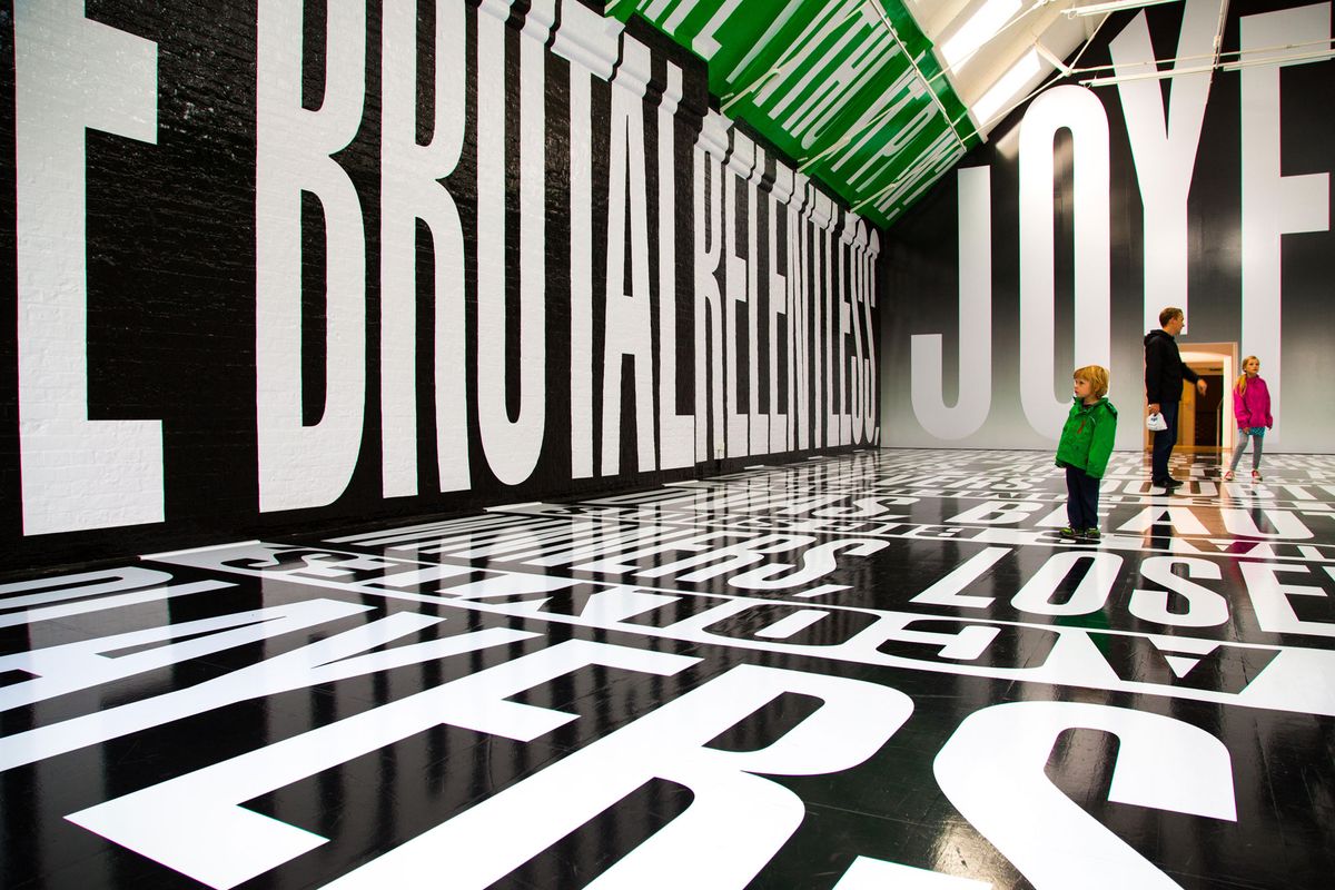 A Barbara Kruger exhibition at Modern Art Oxford, which has had to pause its £2.5m capital campaign for a building refurbishment amid funding uncertainty due to coronavirus Photo: Elly Godfroy/Alamy