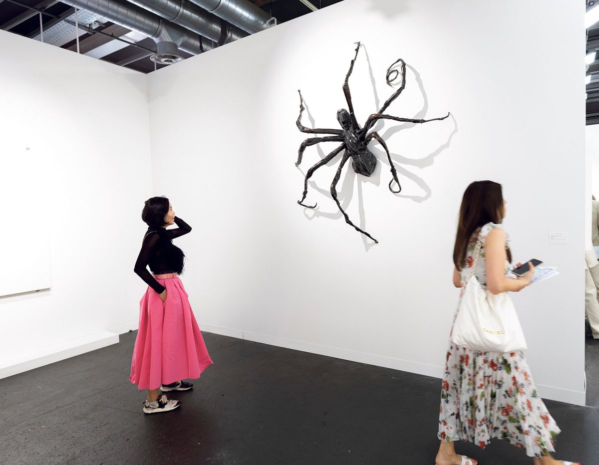 Hauser & Wirth sold Spider IV (1996) by Louise Bourgeois (above) for $22.5m to a US collector; elsewhere, Gagosian reported that opening day was “the busiest in years” David Owens 