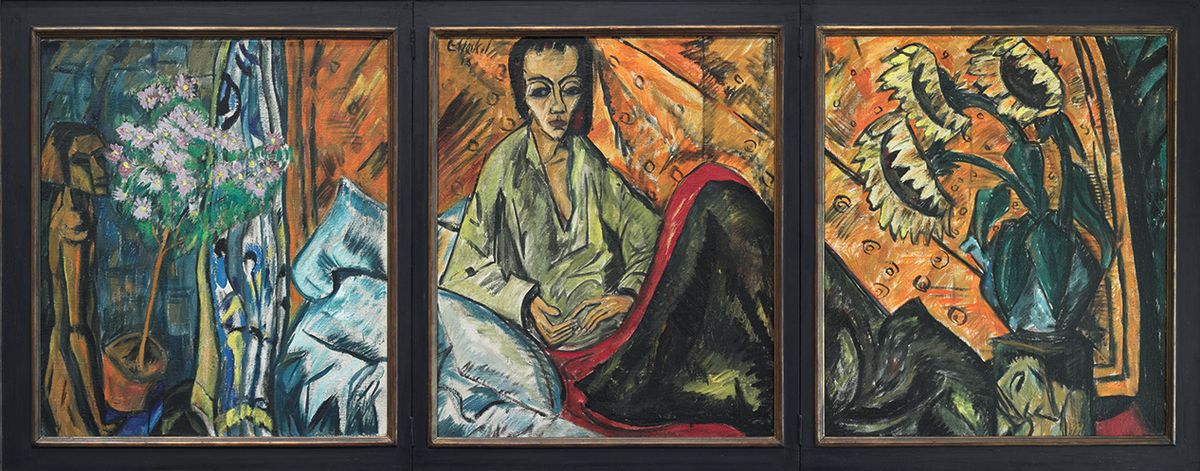 Erich Heckel’s To the Convalescent Woman (1912-13), which portrays the artist’s wife, Siddi © President and Fellows of Harvard College © 2025 Artists Rights Society (ARS), New York/VG Bild-Kunst, Bonn