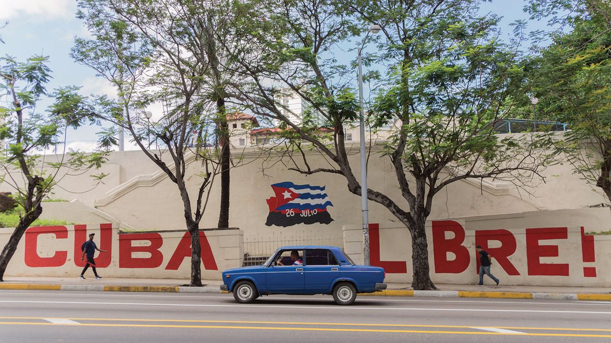 A mural in Havana. Cuban-American artist and writer Coco Fusco says that Trump’s label will make “cultural exchanges that would bring Cubans to the US or Americans to Cuba far more difficult” Yerson Olivares on Unsplash