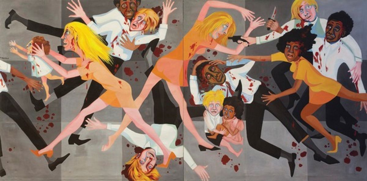 Faith Ringgold’s American People Series #20: Die (1967) (© MOMA)