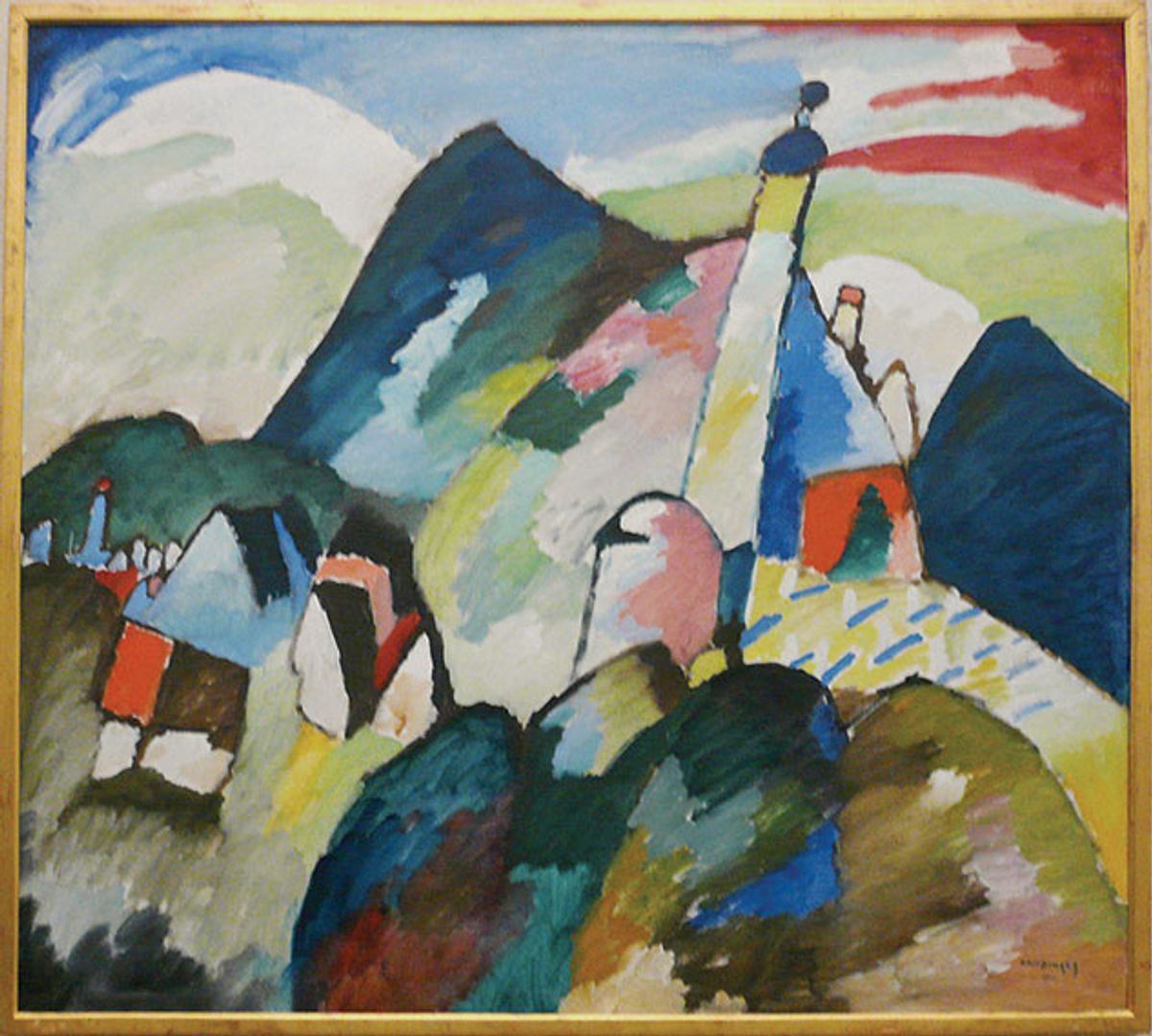 Kandinsky’s View of Murnau with Church (1910) has been in the Van Abbemuseum, Eindhoven, for more than 70 years, but will return to the heirs of its original owner Photo: G Lanting
