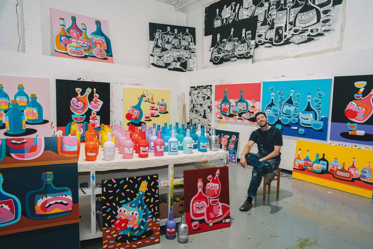 Matthew Callaby sells much of his work on Instagram
Photo: Jason Drake, www.studiodrake.uk