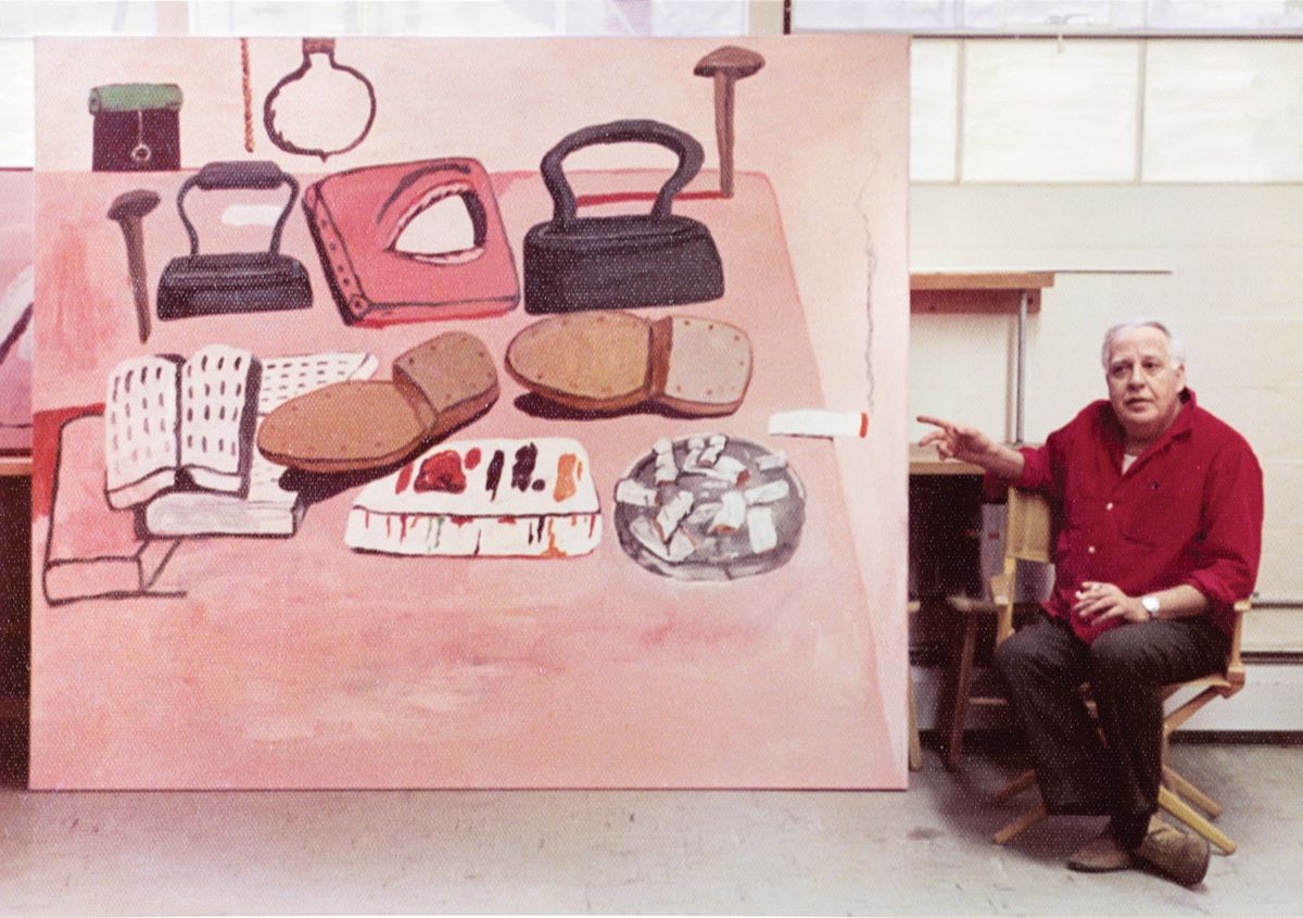 Philip Guston in front of Painter's Table (1973) © Barbara C. Sproul