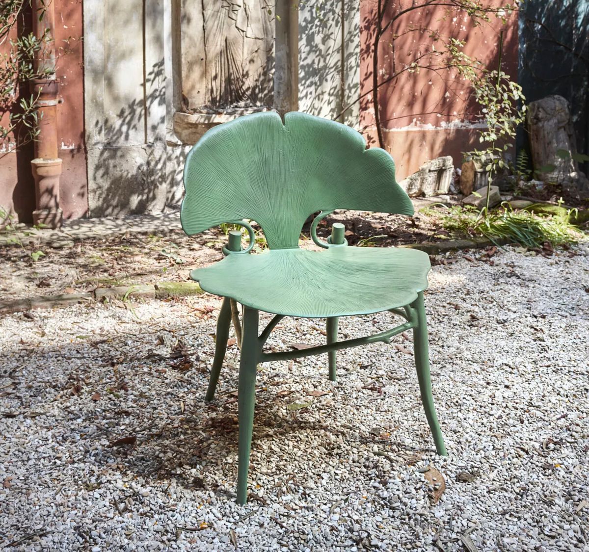 A chair from Claude Lalanne’s ‘Ginkgo’ dining suite (2000) Courtesy of Christie’s