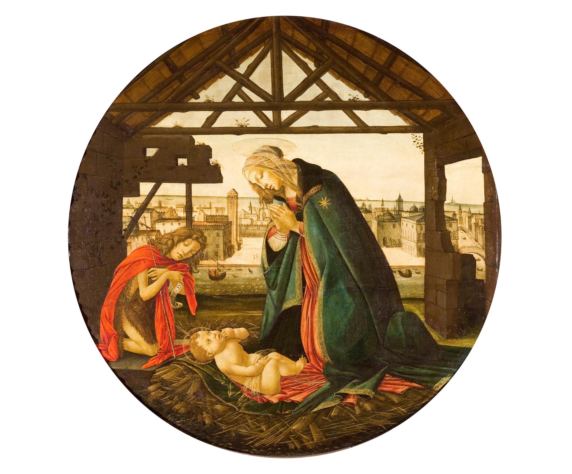Workshop of Botticelli's Nativity In Front of a Maritime City (after 1490) Institut de France, Musée Jacquemart-André, Paris © Studio Sébert Photographes