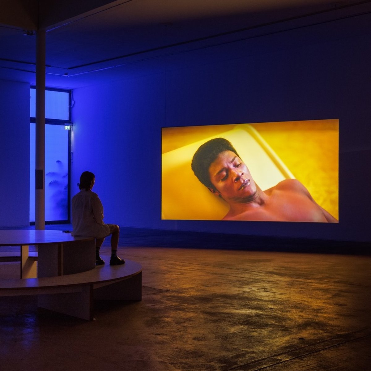 Clube Amarelo by Luiz Roque, part of the exhibition Estufa (2024) at the KW Institute for Contemporary Art
courtesy KW Institute for Contemporary Art (Instagram)