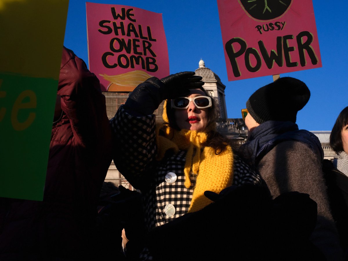 Hannah Starkey, 'Pussy power', Women's March, London 2017 Courtesy of the artist