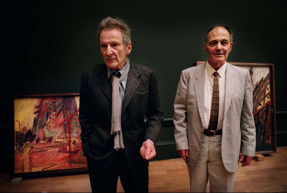 After Lucian Freud (left) died in 2011, 40 works by Frank Auerbach (right) that he owned were accepted in lieu of around £16m in inheritance tax
Independent/Alamy Stock Photo
