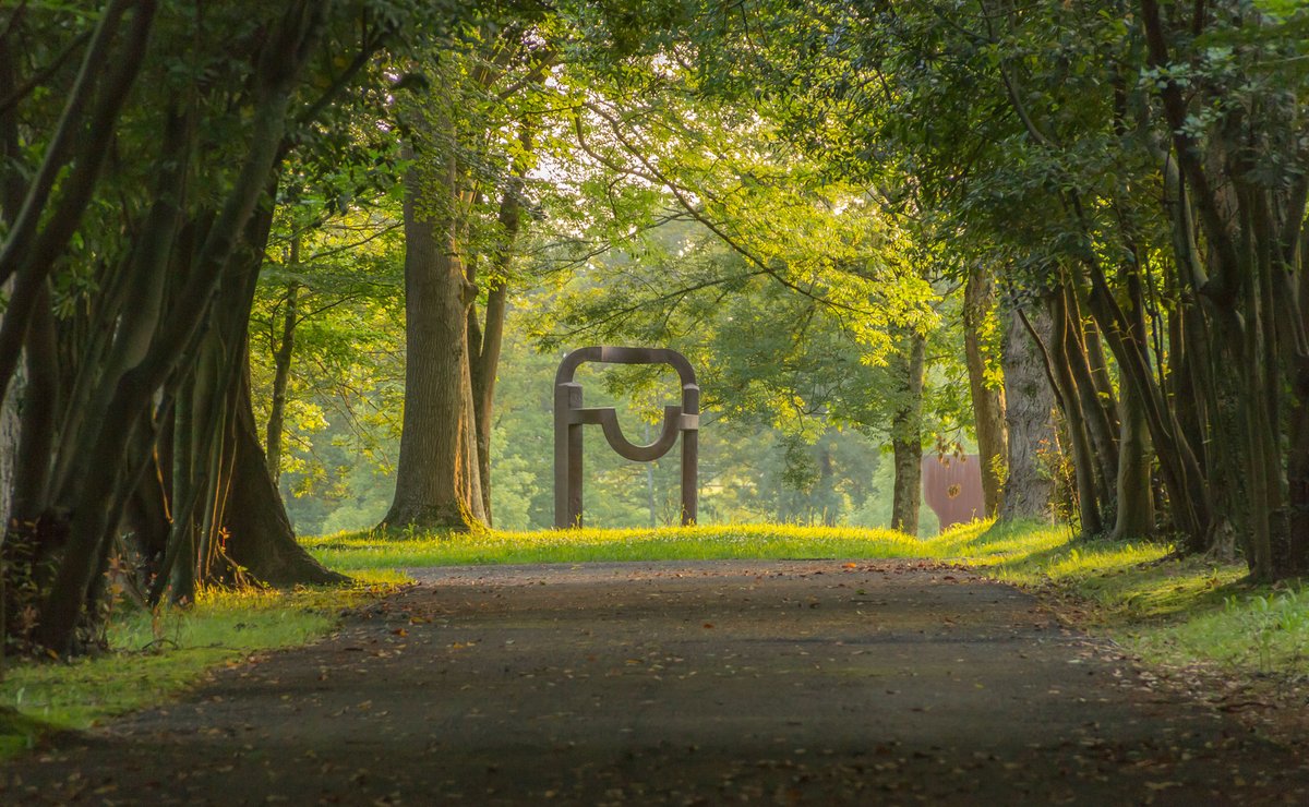 Arco de la libertad (1993), one of around 40 open-air sculptures at Chillida Leku ©Zabalaga Leku, San Sebastián, VEGAP, 2019/Estate of Eduardo Chillida and Hauser & Wirth. Photo: Mikel Chillida
