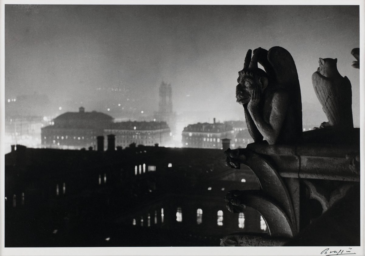 Vue nocturne de Notre-Dame sur Paris (1933) by Brassaï © Estate Brassaï - GrandPalaisRmn