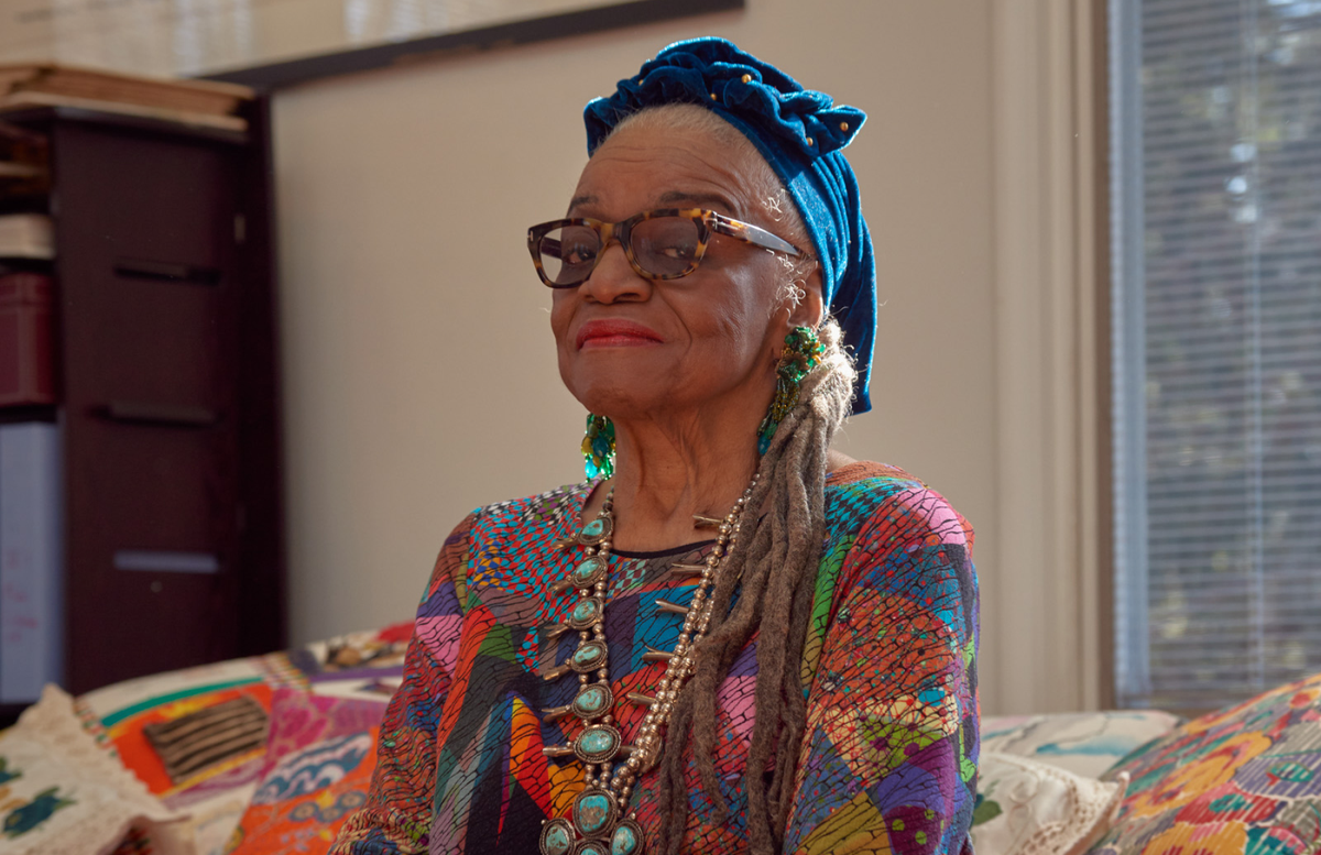 Faith Ringgold Photo by Meron Menghistab, courtesy Anyone Can Fly Foundation and Jack Shainman Gallery