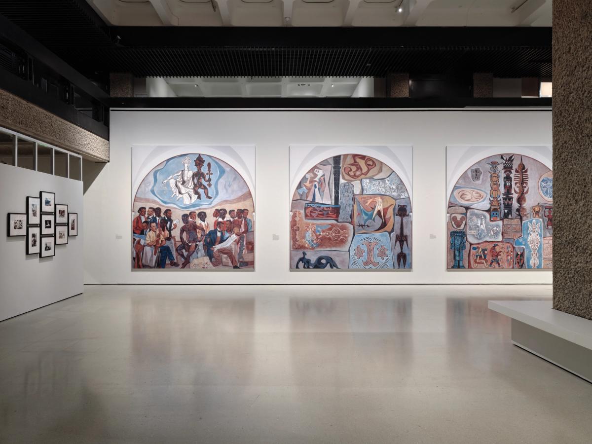 Installation view of Project a Black Planet: The Art and Culture of Panafrica at the Barbican, 2026
© Thomas Adank, Barbican Art Gallery