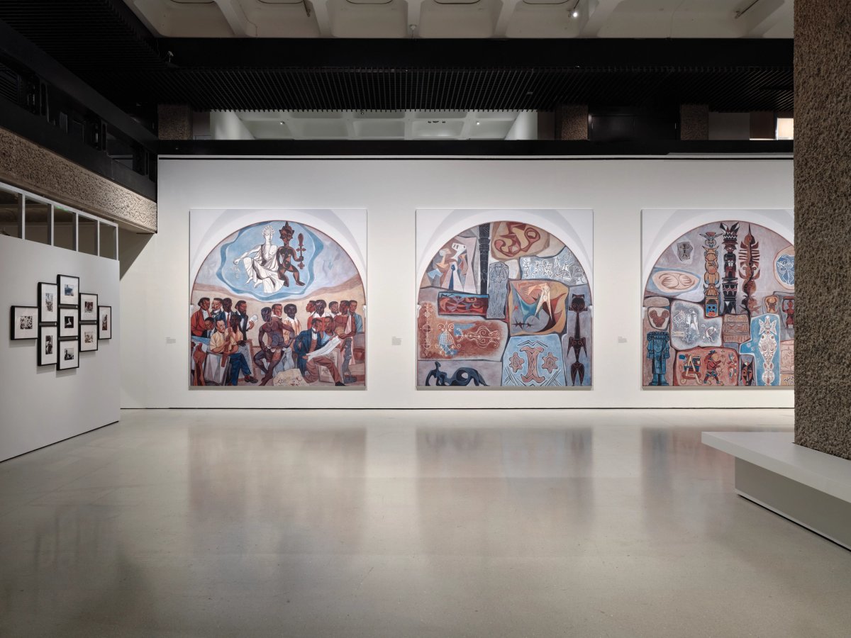 Installation view of Project a Black Planet: The Art and Culture of Panafrica at the Barbican, 2026
© Thomas Adank, Barbican Art Gallery