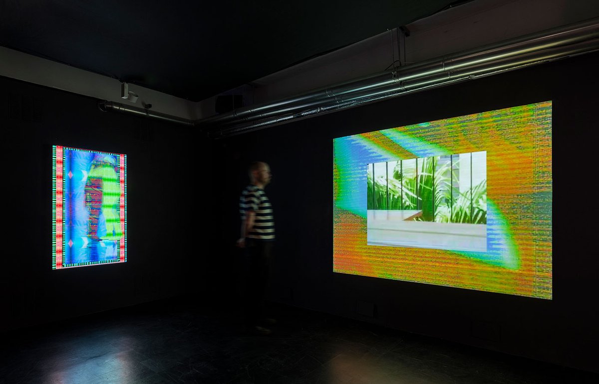 Installation view of LoVid's exhibition Threaded Frequencies at Gazelli Art House © Deniz Guzel and Gazelli Art House