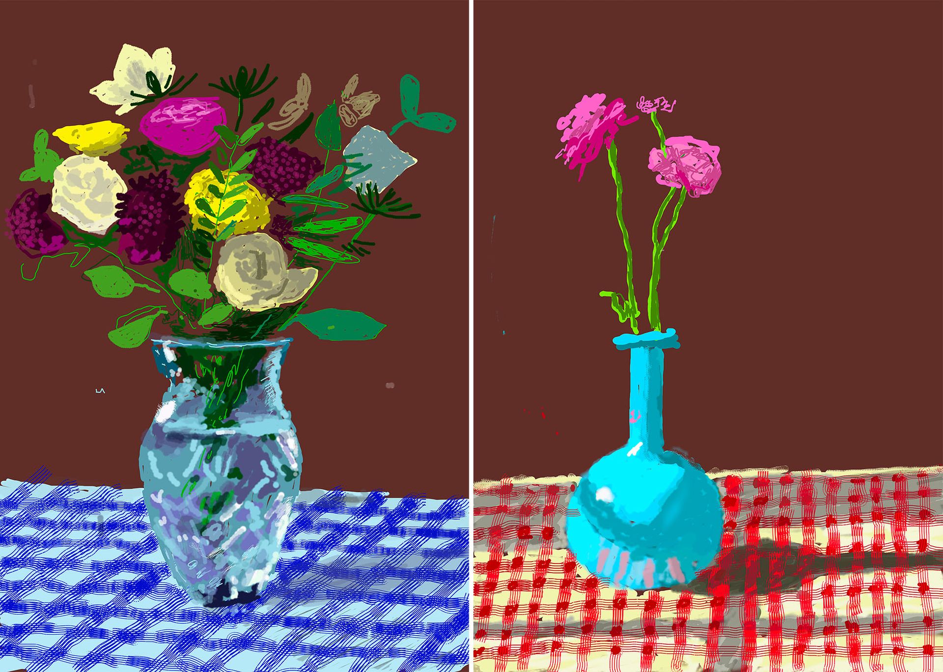 David Hockney’s latest floral iPad works to blossom at five different