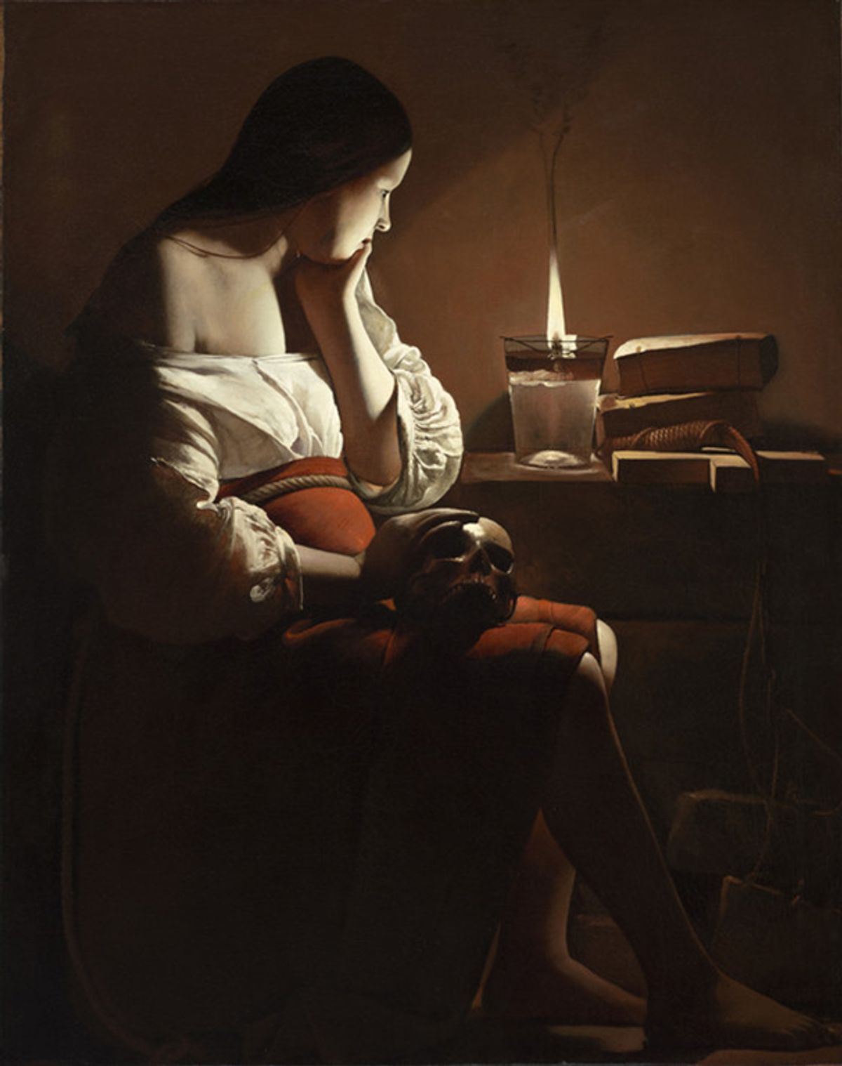 Georges de la Tour, The Magdalen with the Smoking Flame (around 1635-37) Gift of the Ahmanson Foundation/Los Angeles County Museum of Art