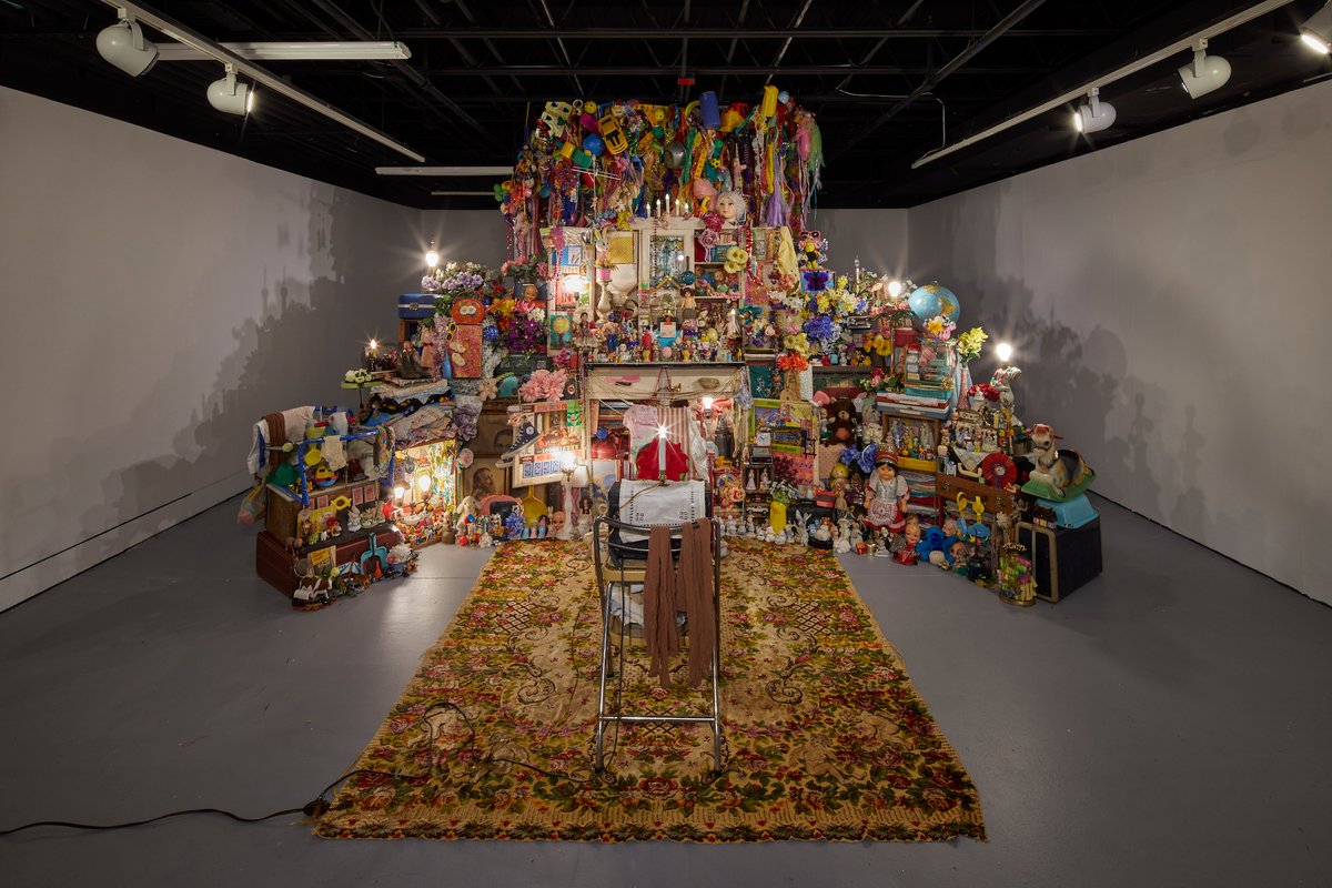 Mandy Cano Villalobos, Bluer Skies for Brazen Hips, 2022, installation view from Assembly 2022 at Museum of Contemporary Art Arlington. Photo by Luke Walter