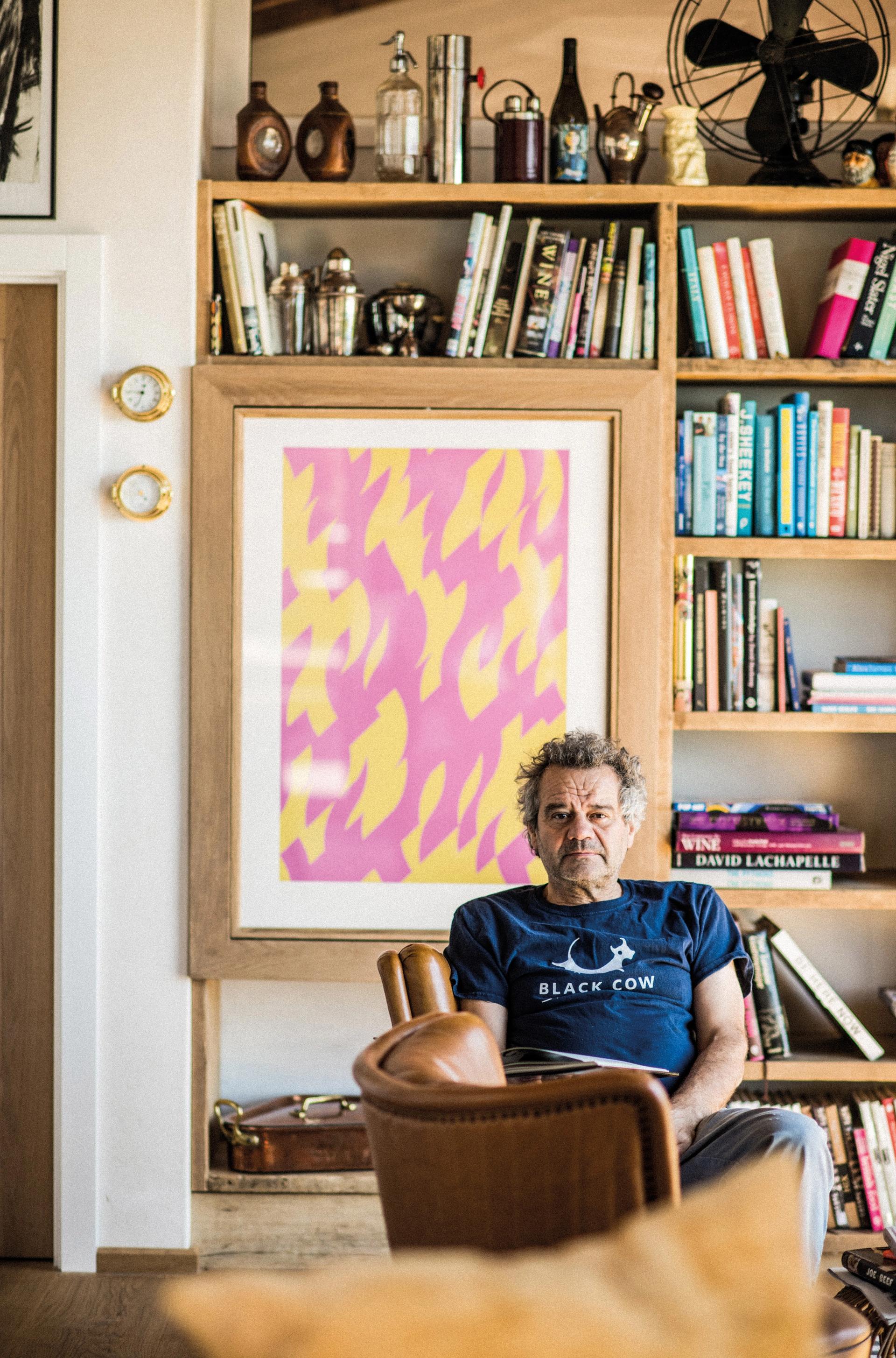 The chef Mark Hix's first purchases were two works by Bridget Riley Photo: Matt Austin
