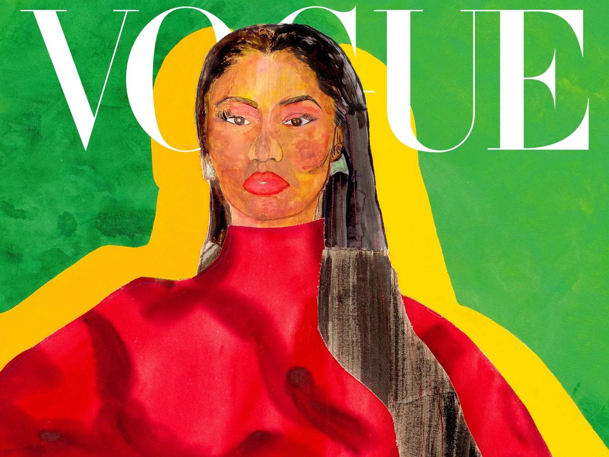 Nicki Minaj by Tschabalala Self
courtesy Vogue