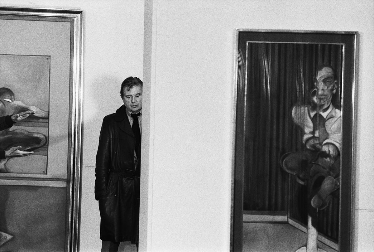 The work goes under the Hammer in London on 16 October
Francis Bacon, Galerie Claude Bernard, Paris, 1977. Photo Michel Soskine