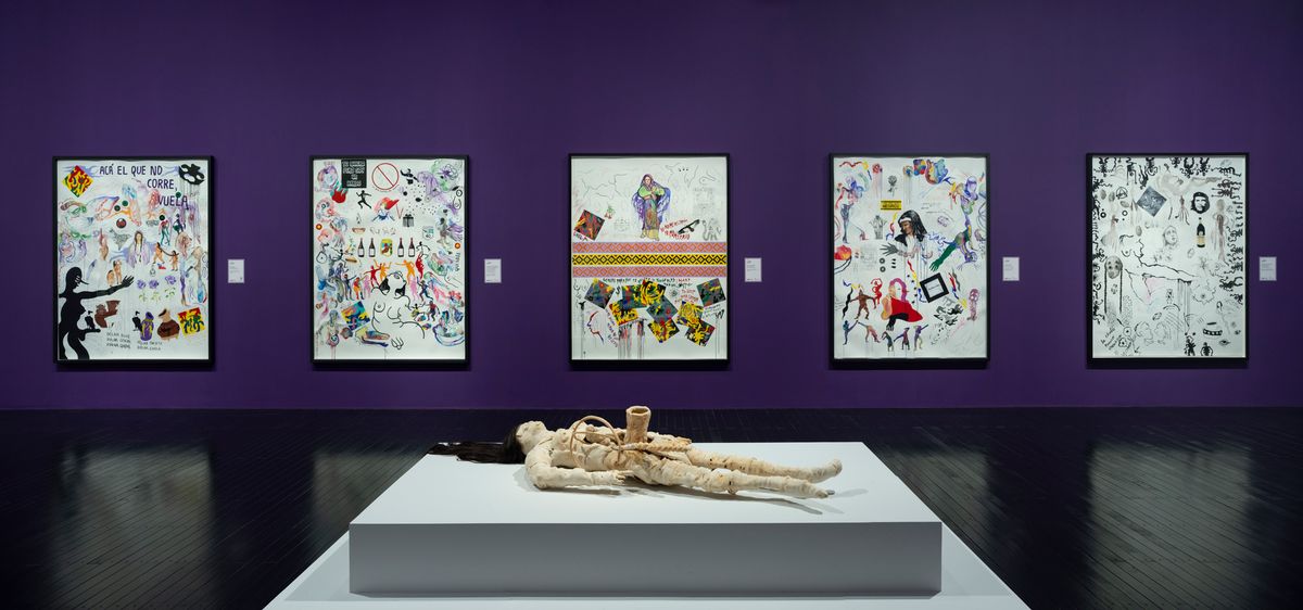 Installation view of La Chola Poblete: Pop Andino at the Museu de Arte de São Paulo Photo: Eduardo Ortega, courtesy Masp