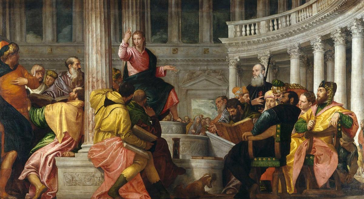 The big picture: Paolo Veronese’s 2.3m-tall and 4.3m-wide Christ among the Doctors in the Temple (around 1560)
© Museo Nacional del Prado