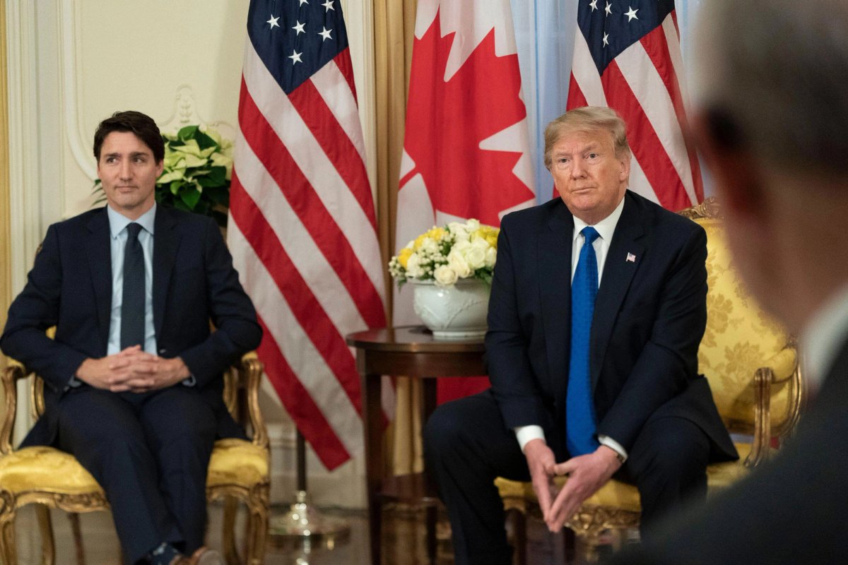 Frosty relations: Canadian Prime Minister Justin Trudeau and US President Donald Trump teeter on the edge of a trade war
World Politics Archive (WPA)/Alamy Stock Photo