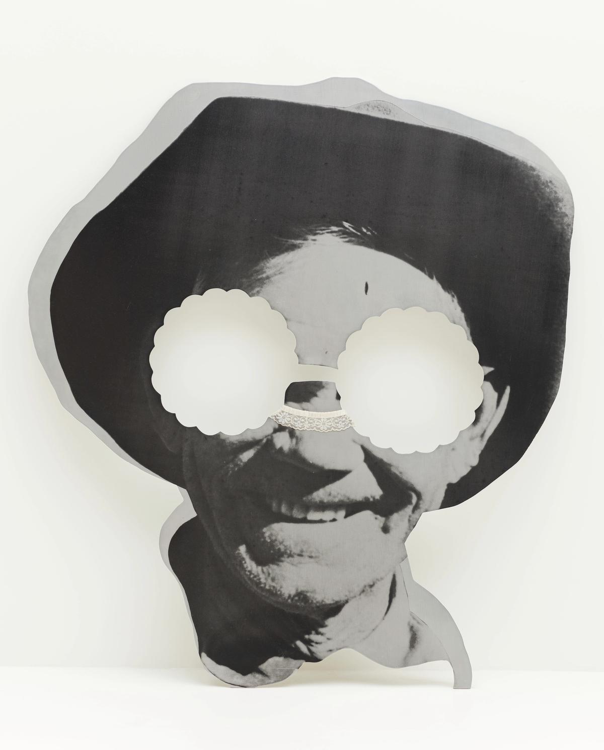 Cady Noland, Psychedelic Cowhand (no date). The Estate of Norah and Norman Stone; © Cady Noland. Photo: Katherine Du Tiel. Courtesy SFMOMA.