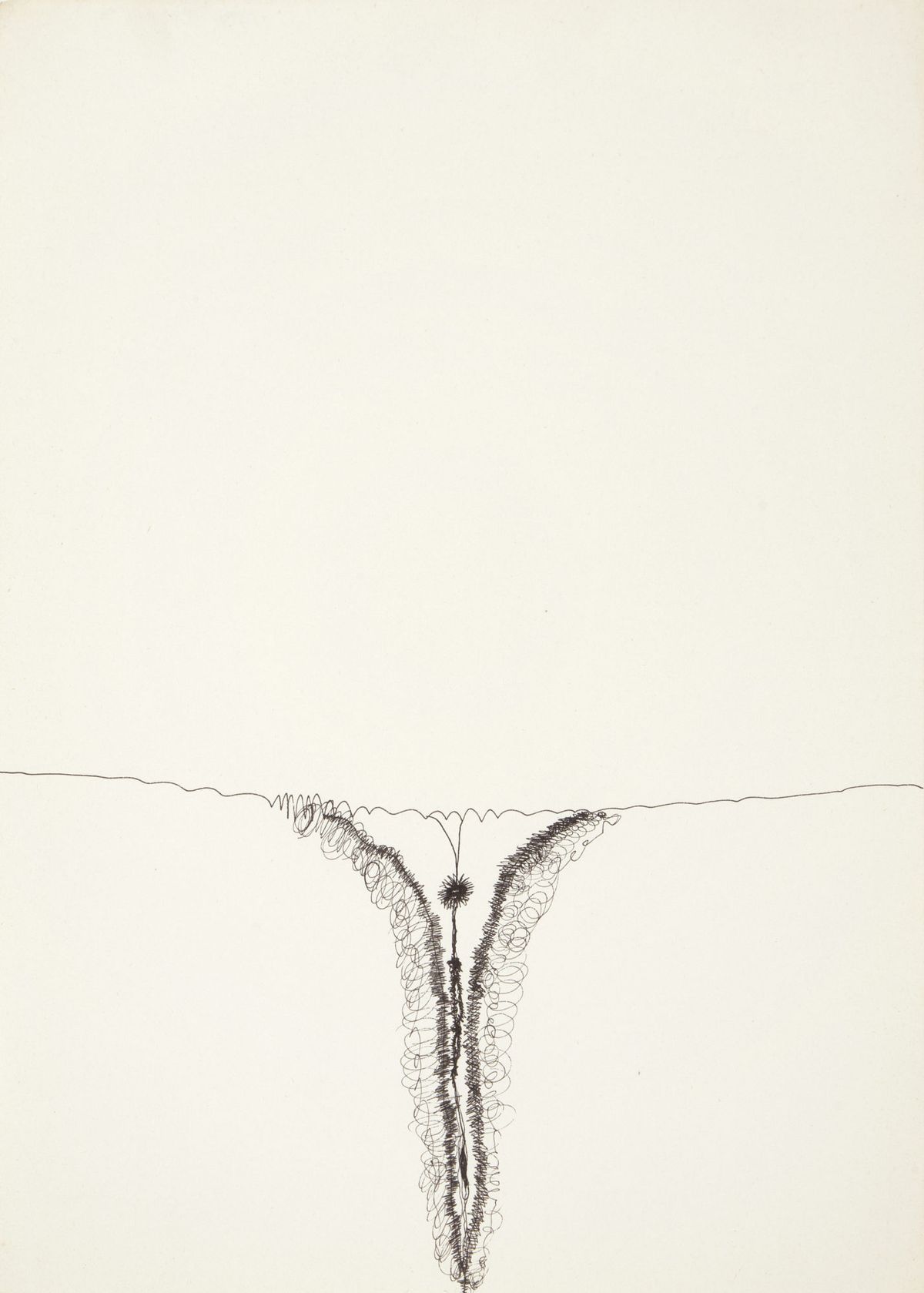 Huguette Caland's Untitled (1971) was included in the 57th Venice Biennale Viva Arte Viva Courtesy of Galerie Janine Rubeiz