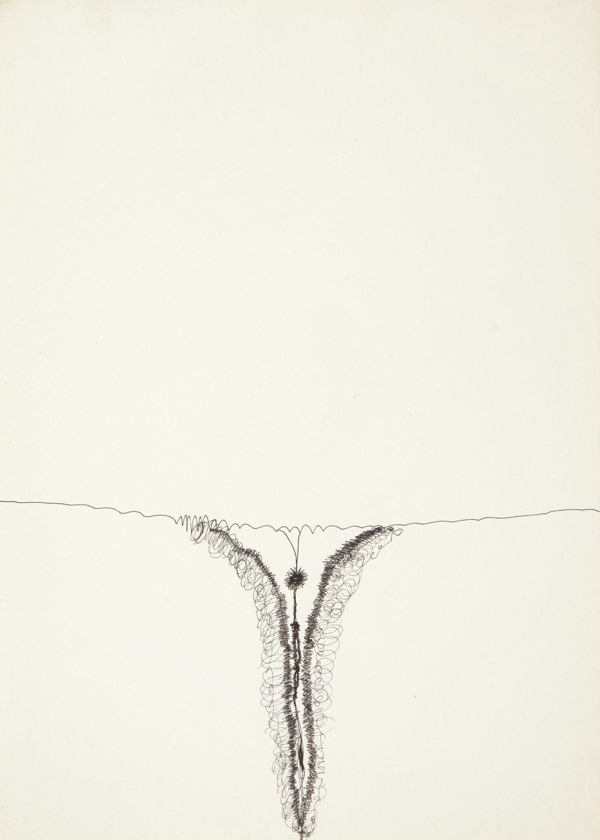 Huguette Caland's Untitled (1971) was included in the 57th Venice Biennale Viva Arte Viva Courtesy of Galerie Janine Rubeiz