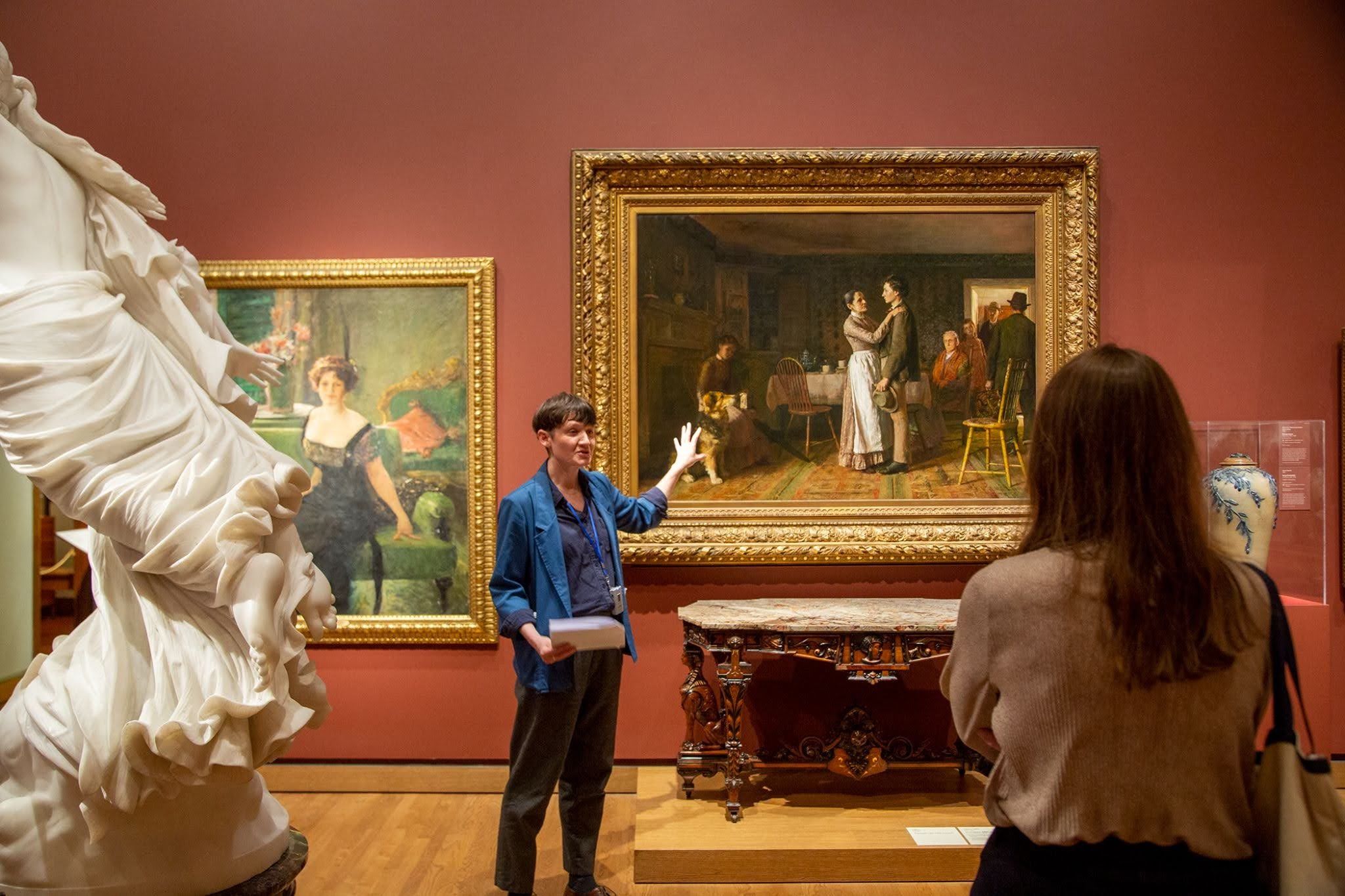 Aislinn Pentecost-Farren leads a tour of the Philadelphia Museum of Art Courtesy of artist