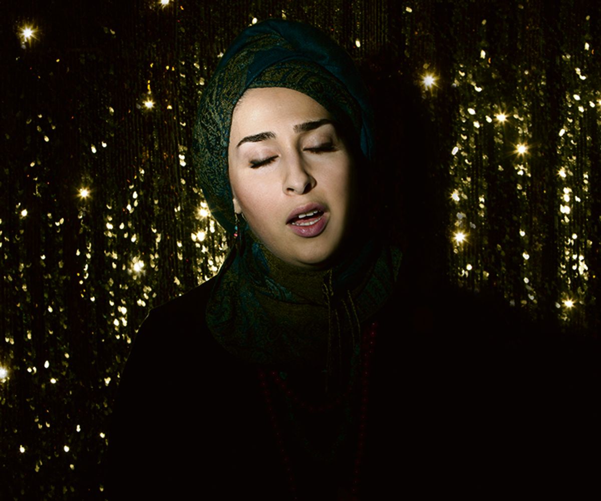 A scene from Newsha Tavakolian’s six-channel video The Listen Series (2010)
Courtesy the artist and Dastan Gallery