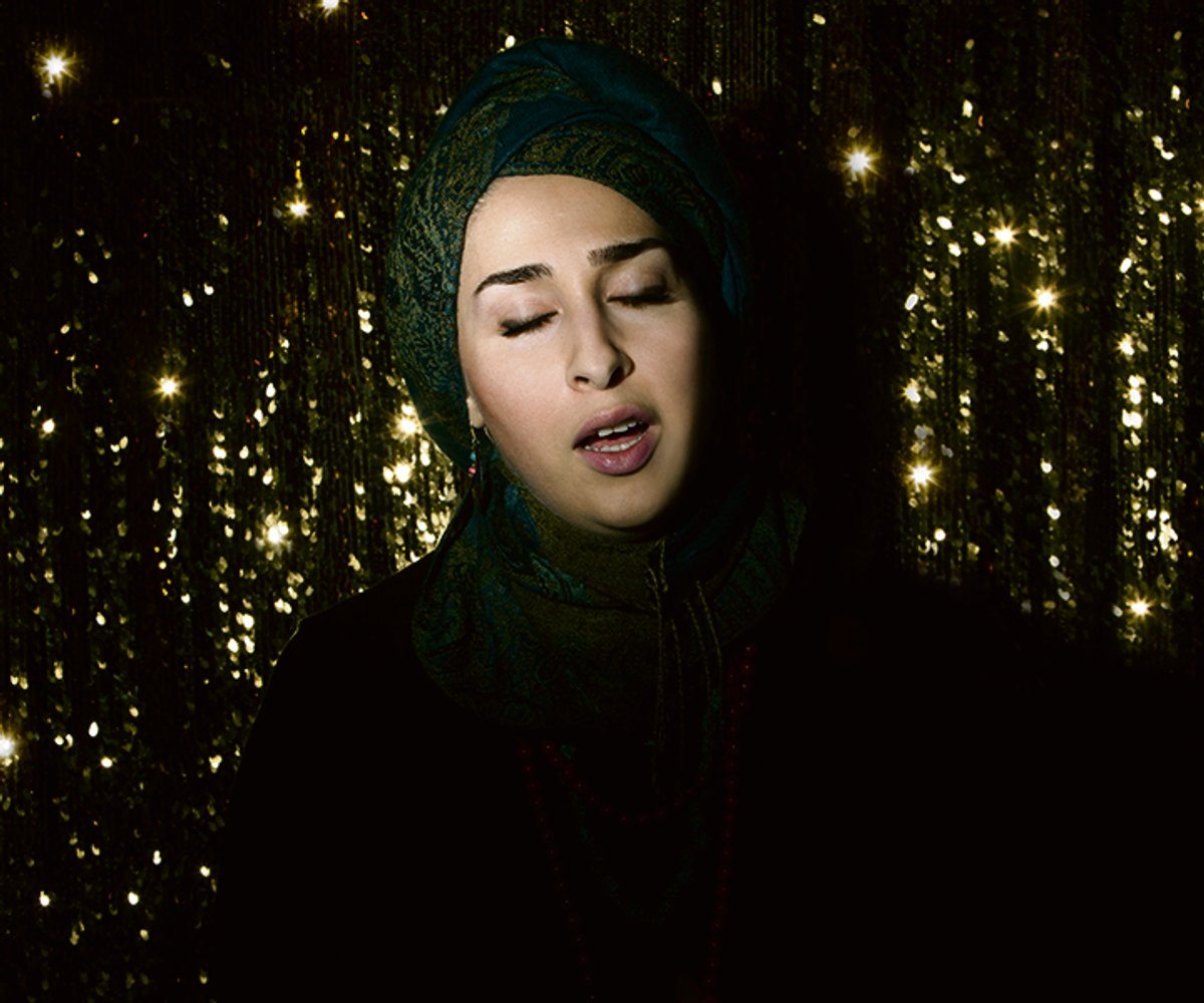 A scene from Newsha Tavakolian’s six-channel video The Listen Series (2010)
Courtesy the artist and Dastan Gallery