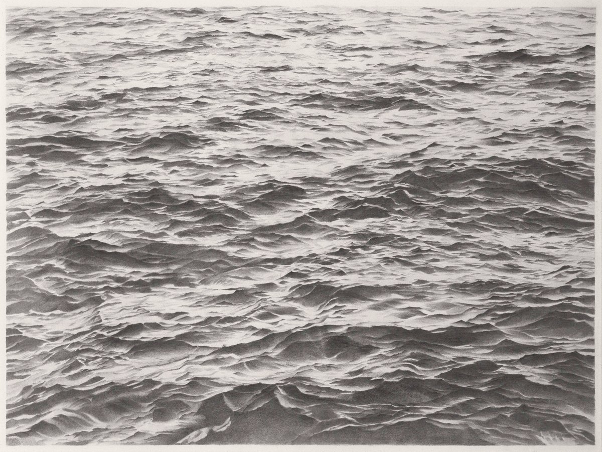 “Capturing the unfathomable within the strict limits of the pictorial plane”: Vija Celmins’s Untitled (Big Sea #2) from 1969 © Vija Celmins; courtesy of Matthew Marks Gallery.
