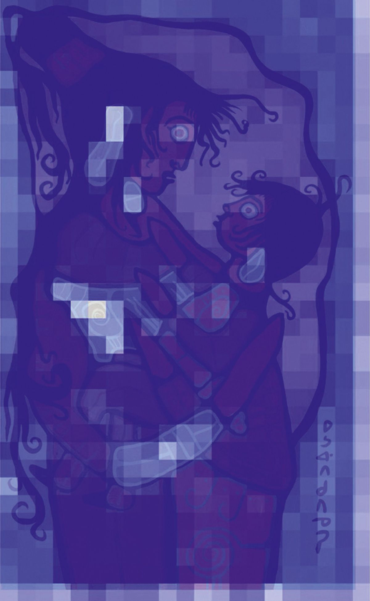 A robot copied Norval Morrisseau’s In Honour of Native Motherhood
Courtesy of Acrylic Robotics and the Norval Morrisseau Estate