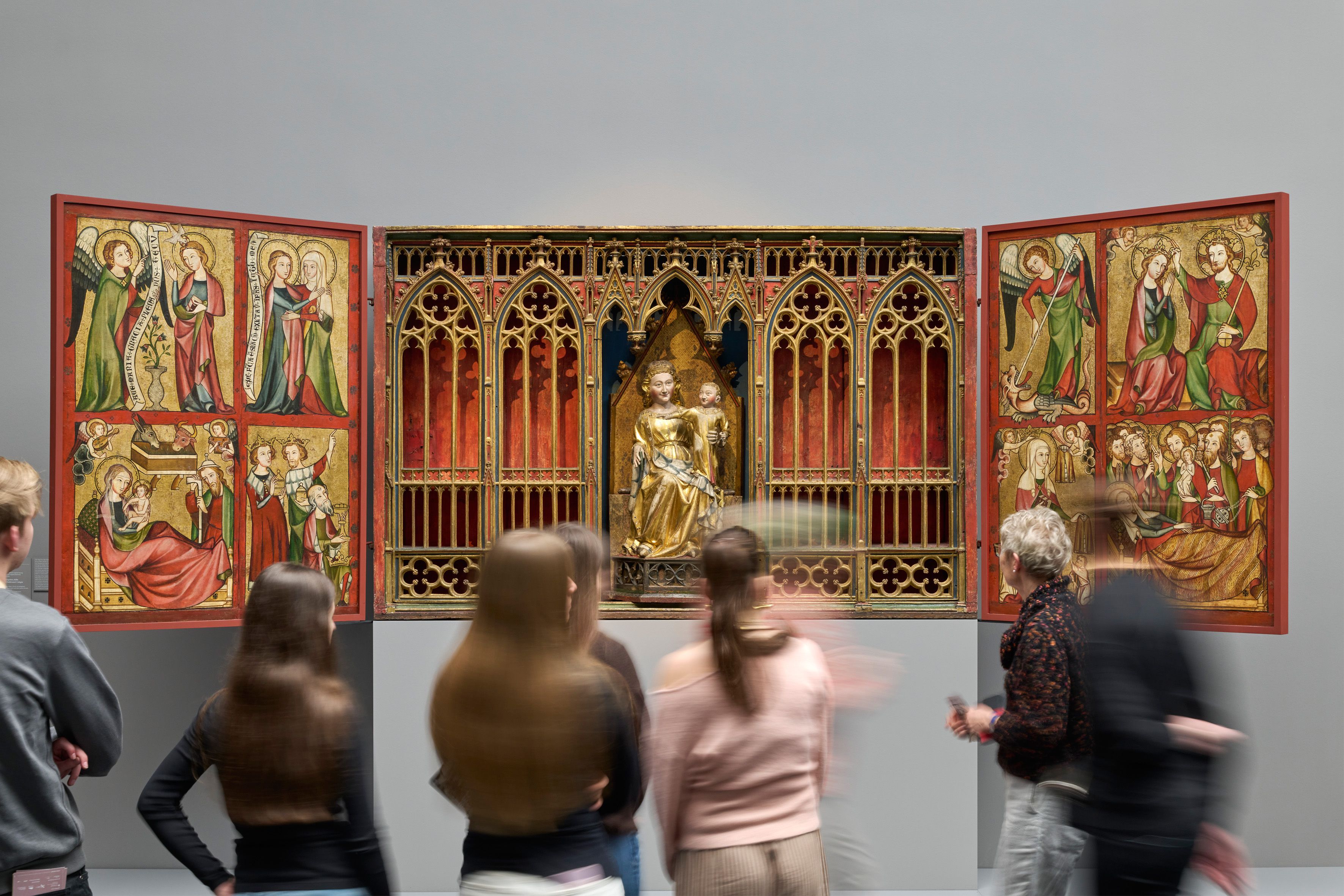 The acquisition means the Madonna has been reunited with the original altar shrine and the painted wings of the altarpiece

Photo: Städel Museum – Norbert Miguletz