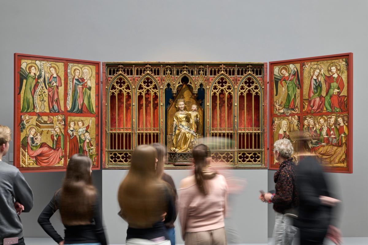 The acquisition means the Madonna has been reunited with the original altar shrine and the painted wings of the altarpiece

Photo: Städel Museum – Norbert Miguletz